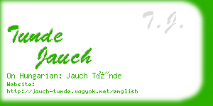 tunde jauch business card